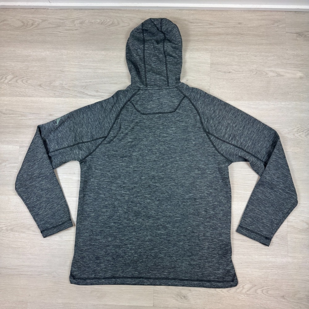 Tommy Bahama Hoodie Mens Medium Gray Pebble Harbor Half Zip‎ IslandZone Pullover - Picture 4 of 5